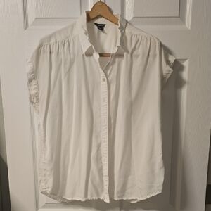 Eddie Bauer White Short Sleeve Shirt